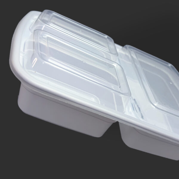 PP 38oz Rectangle (3 Compartment) Takeout Containers