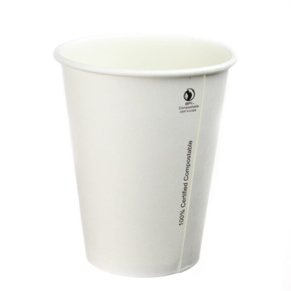 10oz - Hot Paper Cups - Single Wall - White - 1000pcs