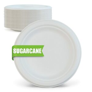 Round Sugarcane Plates