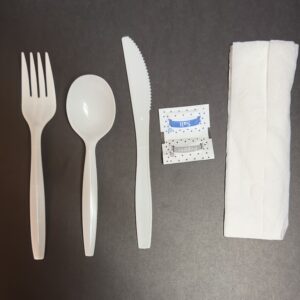 plastic combo cutlery set-Open